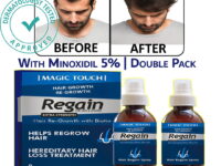 Magic Touch Hair Regain with 5% Minoxidil – Double Pack 120ml x 2 for Hair Growth