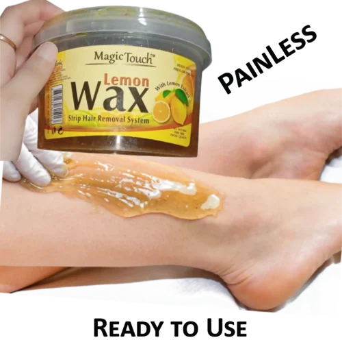 Magic Touch Lemon Wax Hair Removal – 500g cold wax jar for face and body