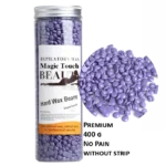 Jar of Painless Stripless Wax Beans – 400g for face, body, and legs hair removal