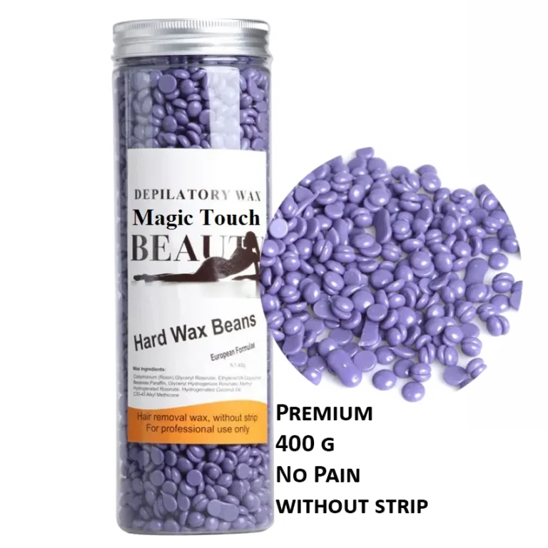 Jar of Painless Stripless Wax Beans – 400g for face, body, and legs hair removal